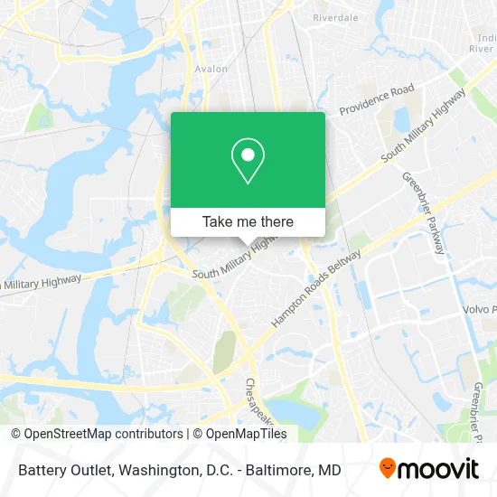 Battery Outlet map