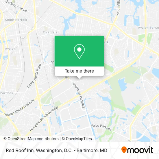 Red Roof Inn map
