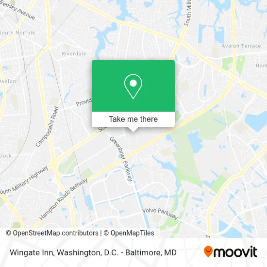 Wingate Inn map