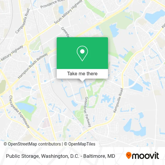 Public Storage map