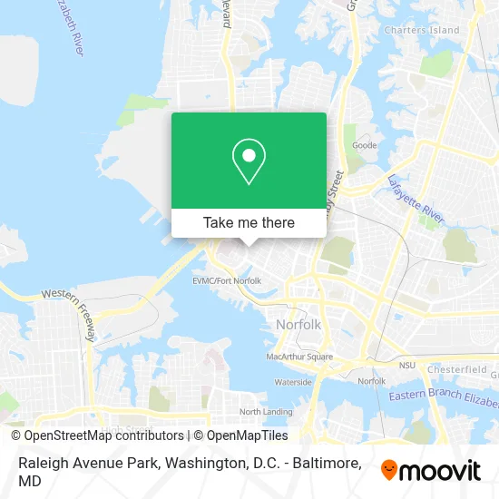 Raleigh Avenue Park map