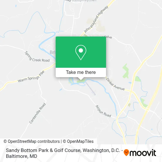 Sandy Bottom Park & Golf Course map