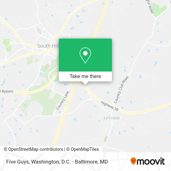 Five Guys map