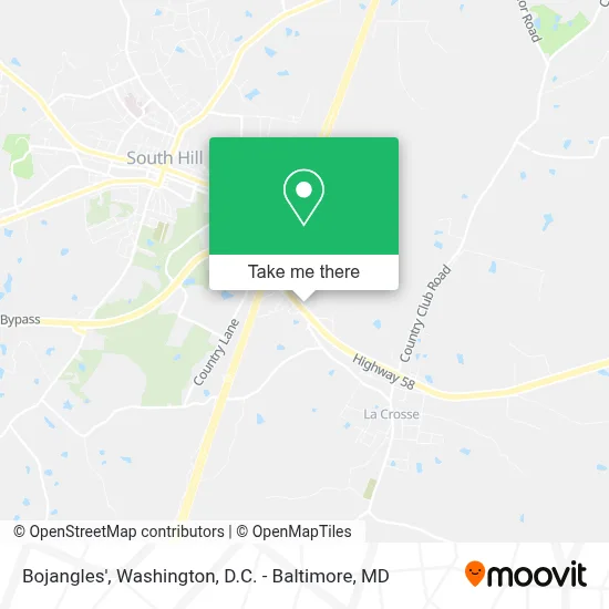 Bojangles' map