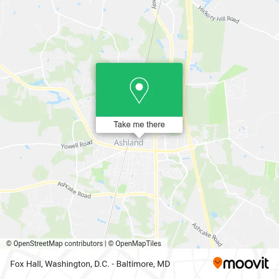 Fox Hall map