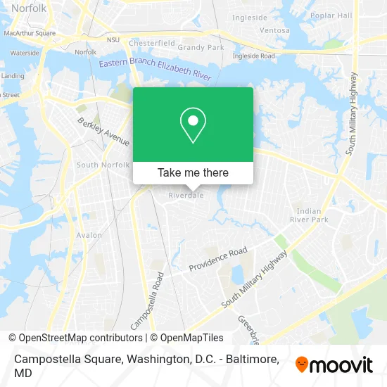 Campostella Square map