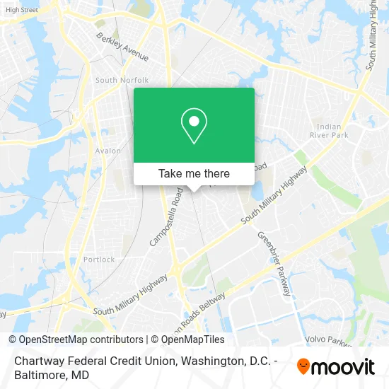 Chartway Federal Credit Union map