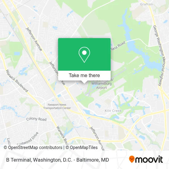 B Terminal map