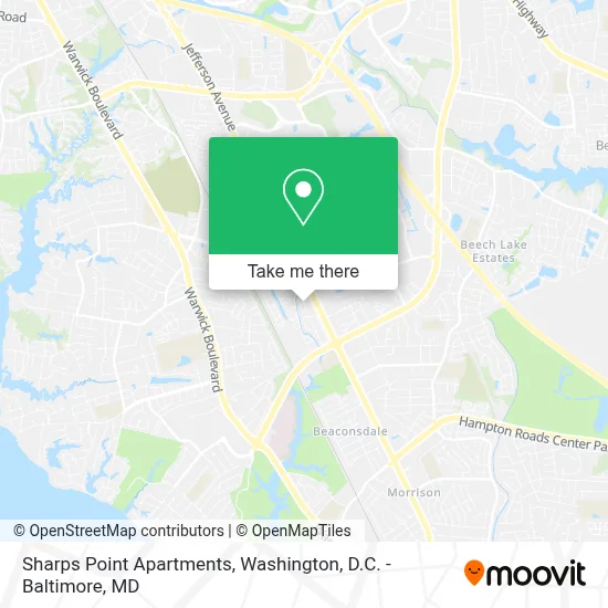 Sharps Point Apartments map
