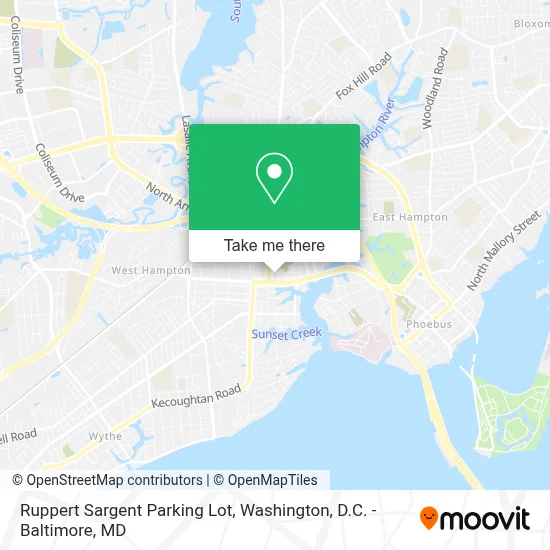 Ruppert Sargent Parking Lot map