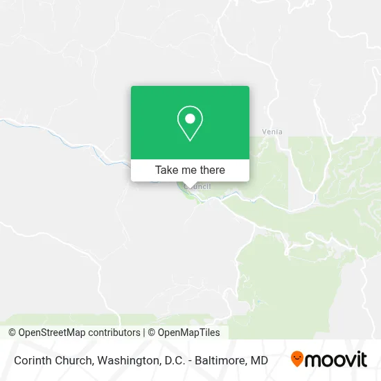 Corinth Church map