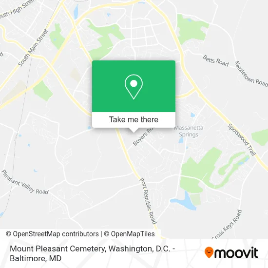 Mount Pleasant Cemetery map