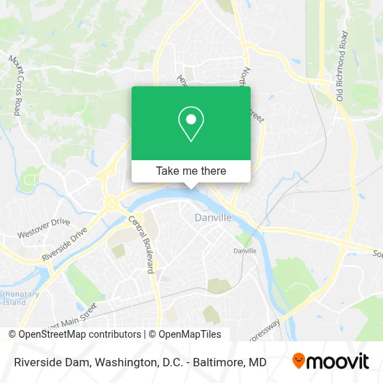 Riverside Dam map