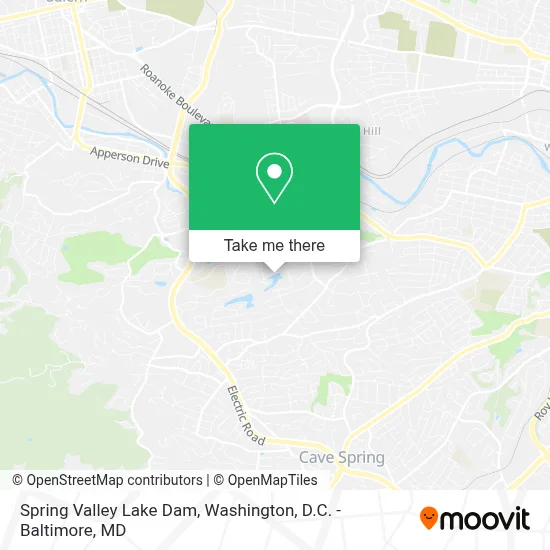 Spring Valley Lake Dam map
