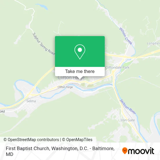 First Baptist Church map
