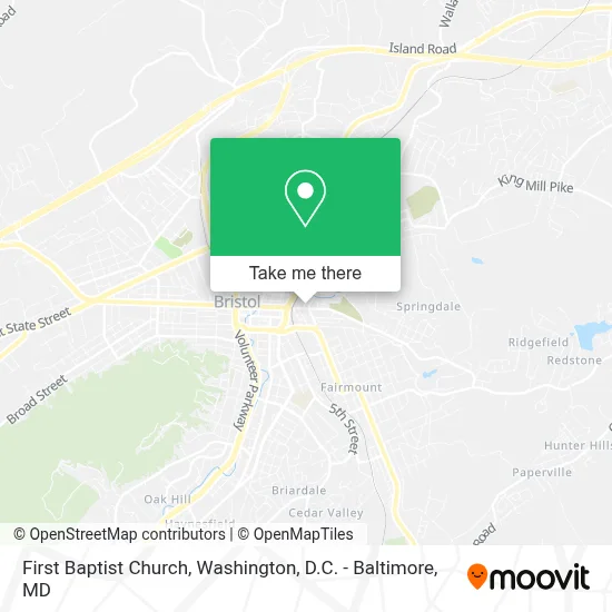 First Baptist Church map