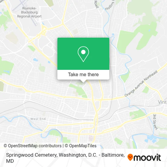 Springwood Cemetery map
