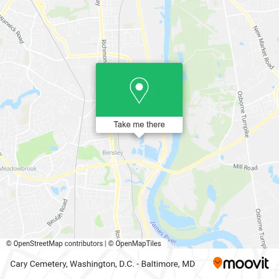Cary Cemetery map