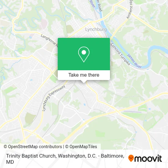 Trinity Baptist Church map
