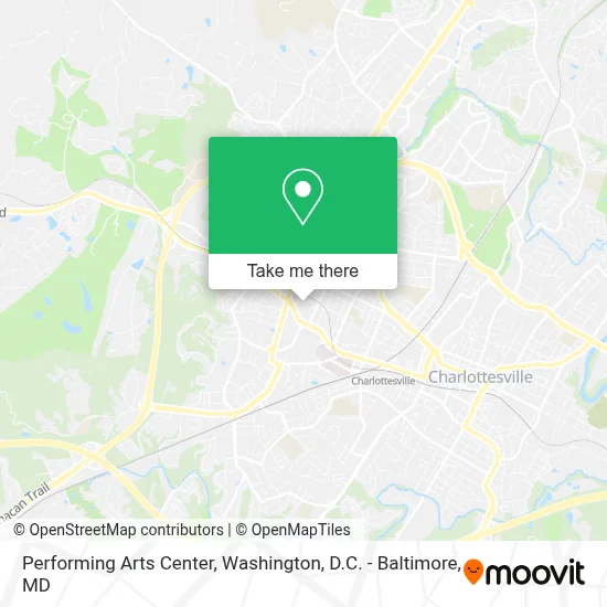 Performing Arts Center map
