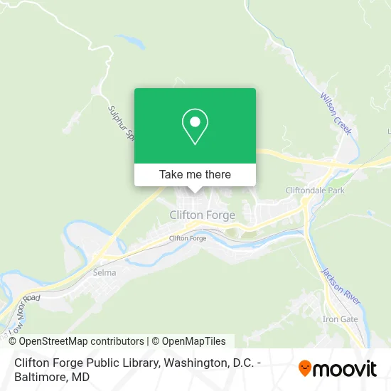 Clifton Forge Public Library map