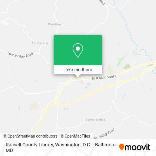 Russell County Library map