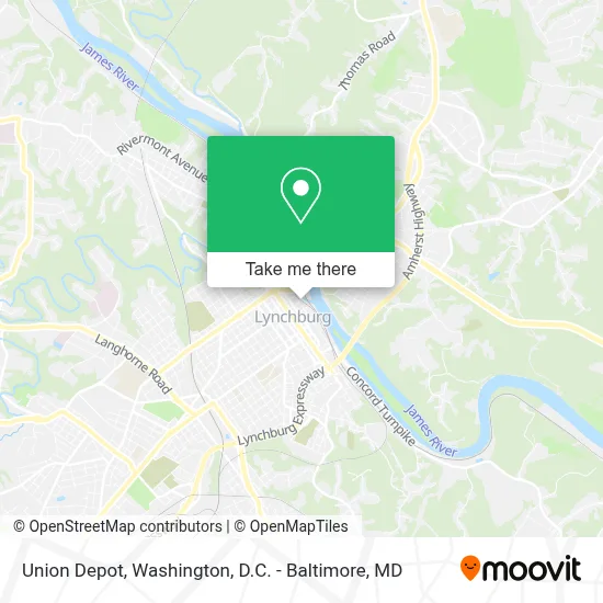 Union Depot map