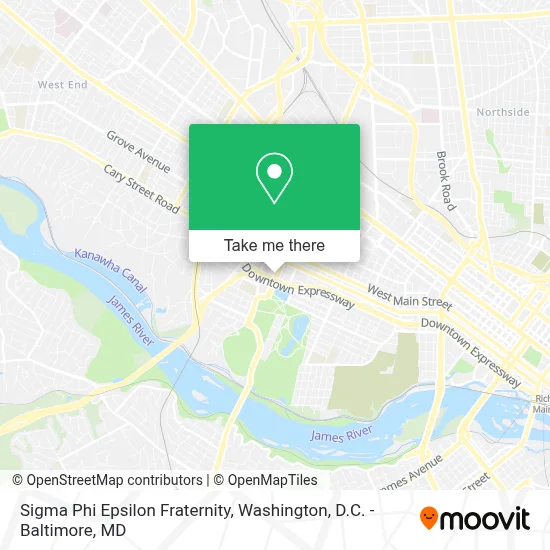 Sigma Phi Epsilon Fraternity map