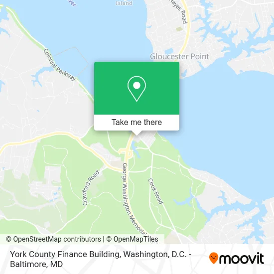 York County Finance Building map