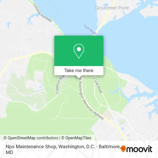 Nps Maintenance Shop map