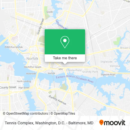 Tennis Complex map