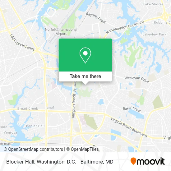 Blocker Hall map