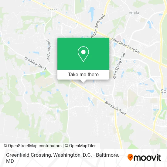 Greenfield Crossing map