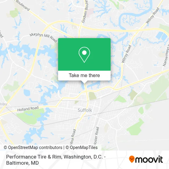 Performance Tire & Rim map