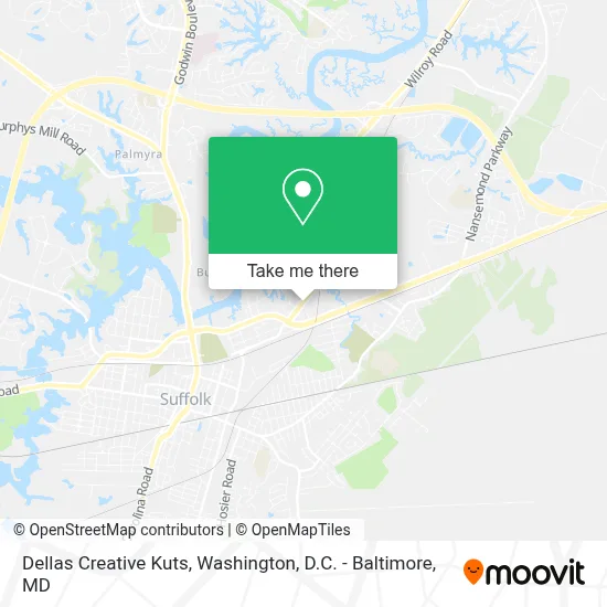 Dellas Creative Kuts map