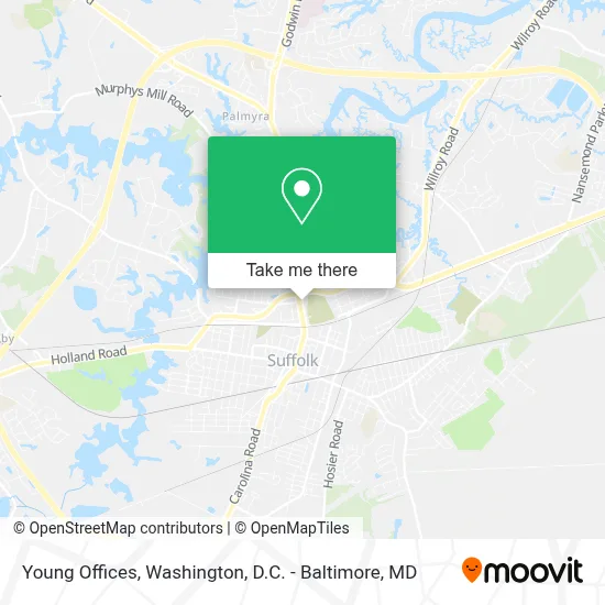 Young Offices map