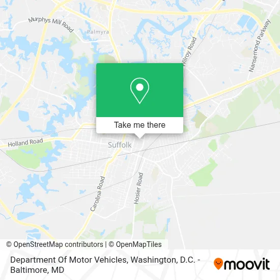 Department Of Motor Vehicles map