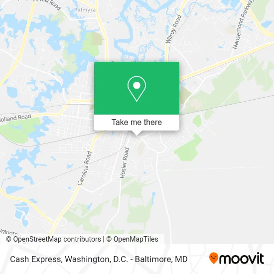Cash Express map