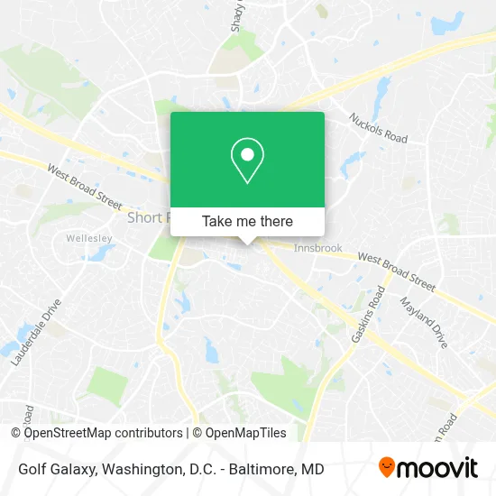 Golf Galaxy map