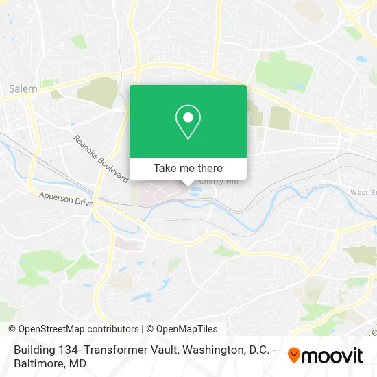 Building 134- Transformer Vault map
