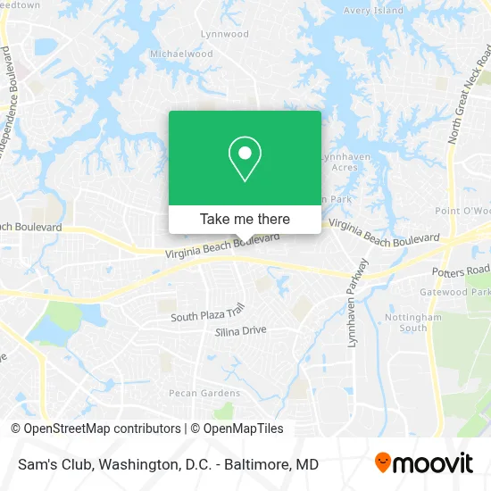 Sam's Club map