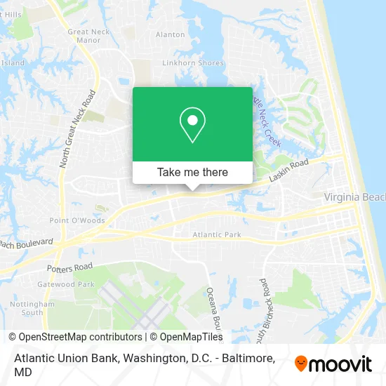 Atlantic Union Bank map