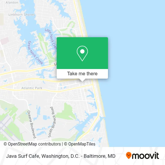 Java Surf Cafe map