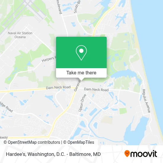 Hardee's map