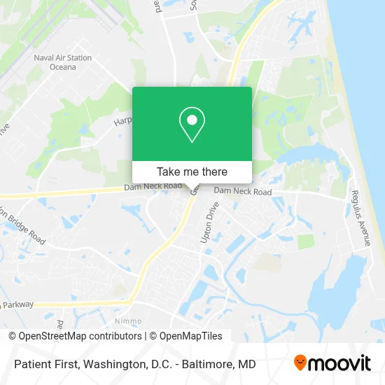 Patient First map