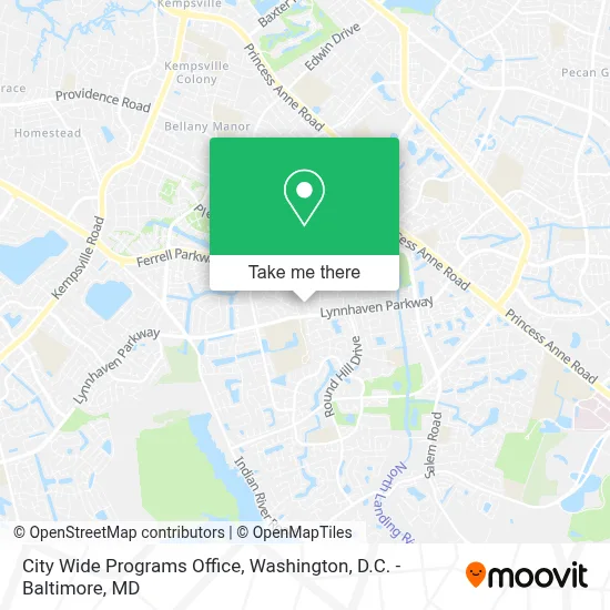 City Wide Programs Office map