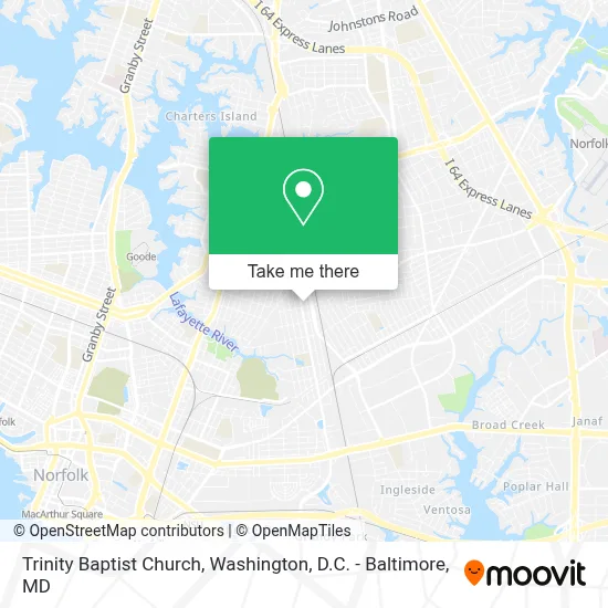 Trinity Baptist Church map