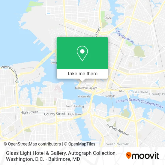 Glass Light Hotel & Gallery, Autograph Collection map