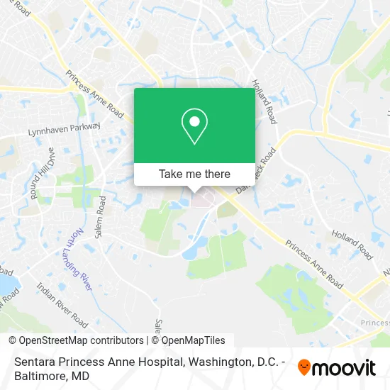 Sentara Princess Anne Hospital map