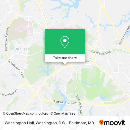 Washington Hall map